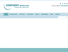 Tablet Screenshot of confident-dental-care.co.uk
